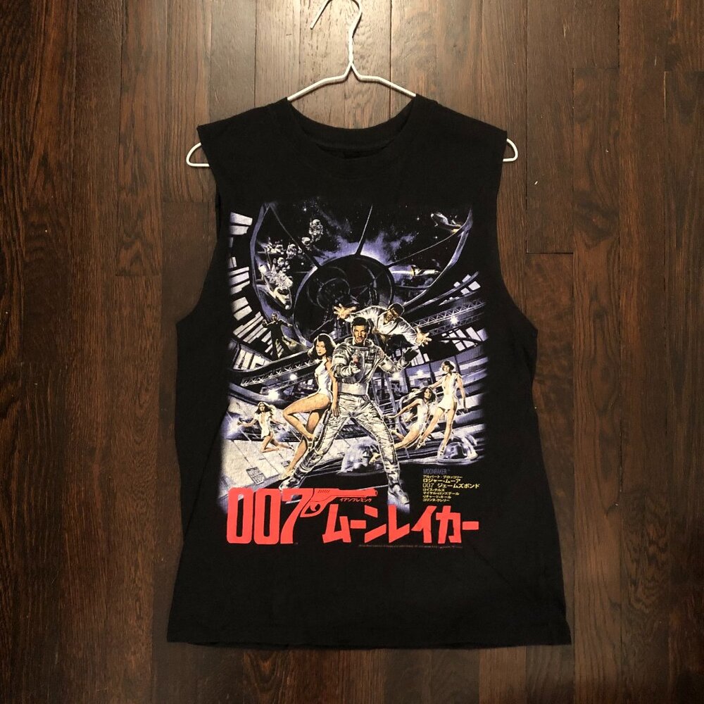James Bond Graphic Cut-off Tank Men's Small